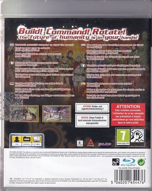 Aegis of Earth Protonovus Assault - PS3 (B Grade) (Genbrug)